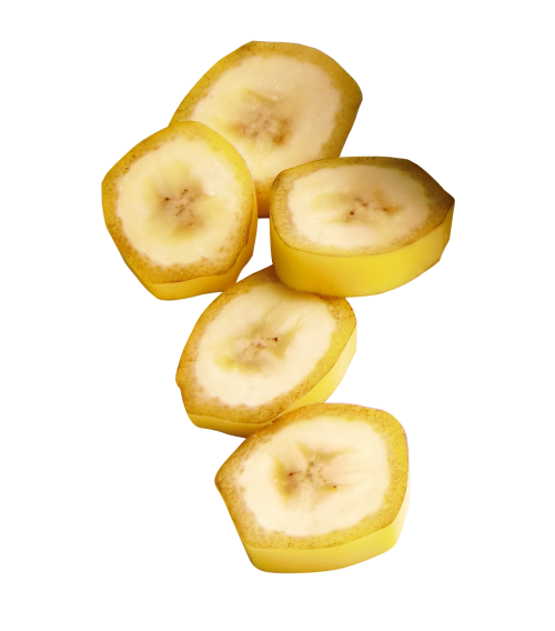 Fresh Slice Banana Transparent PNG Image