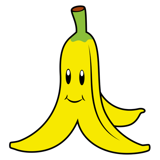 Mario Banana Peel Transparent PNG Image