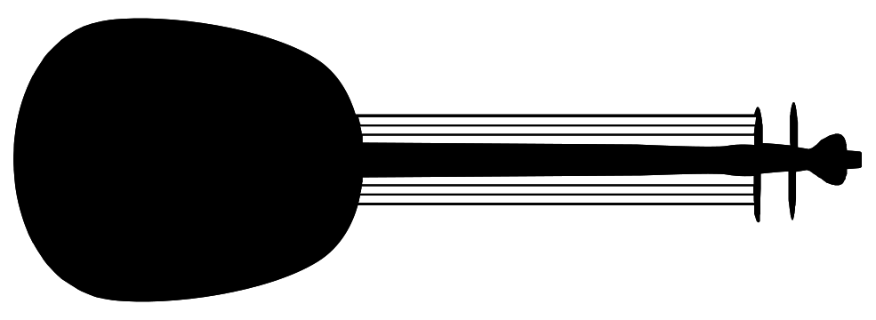 Instrument Banjo Black Transparent PNG Image