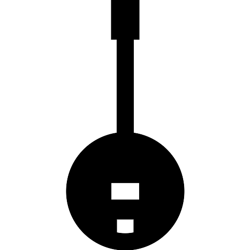 Vector Banjo Black Transparent PNG Image