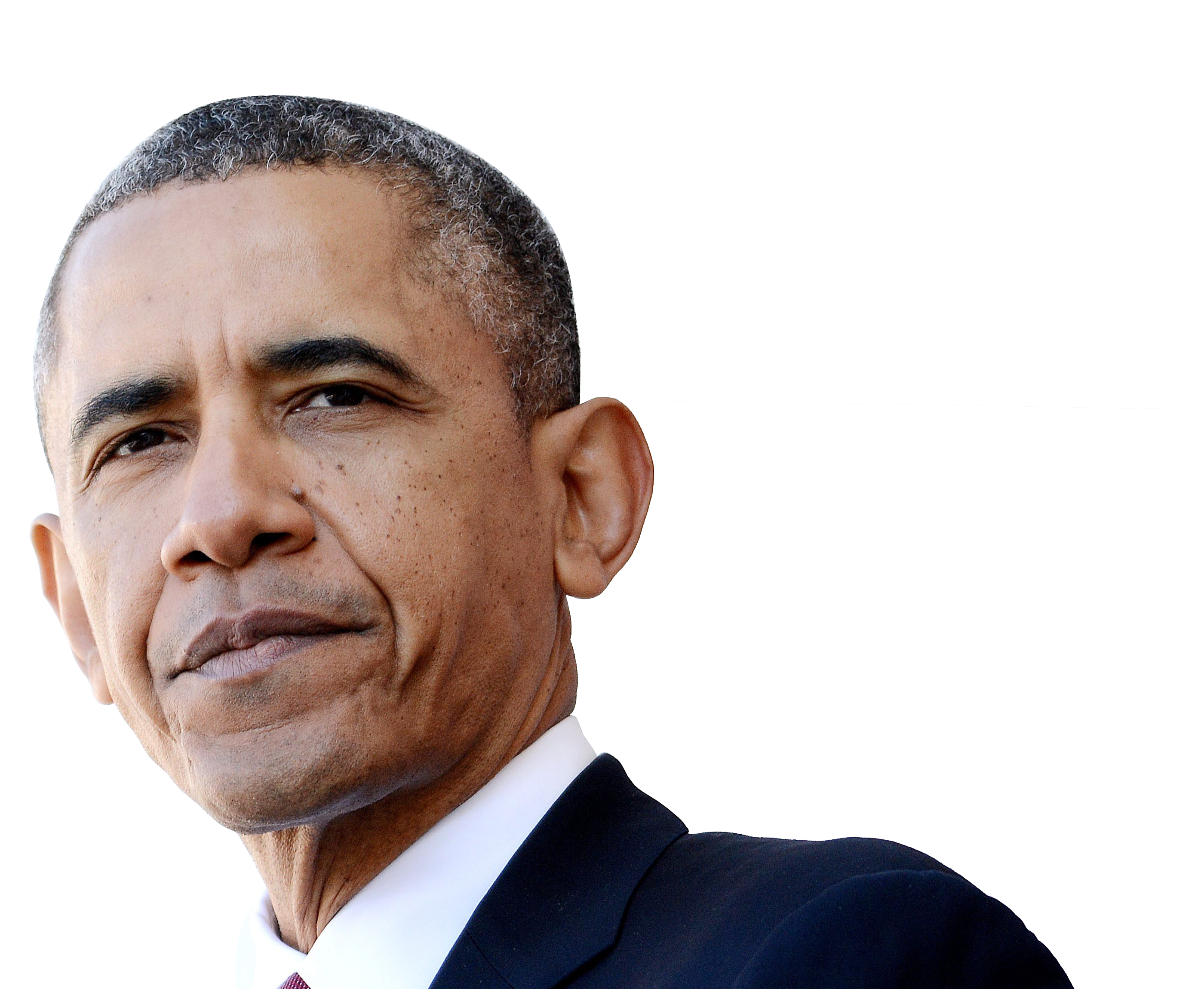 Barack Face Closeup Obama Transparent PNG Image