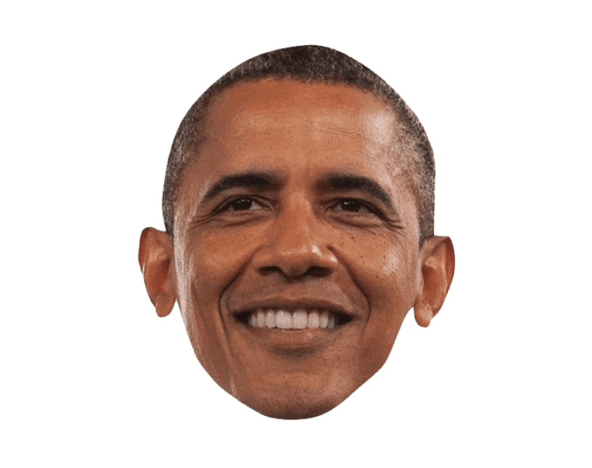 Barack Face Obama Transparent PNG Image