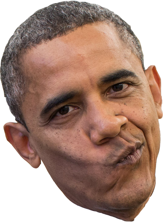 Barack Funny Face Obama Transparent PNG Image