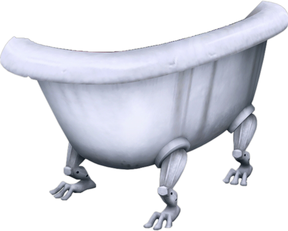 White Bathtub Transparent PNG Image