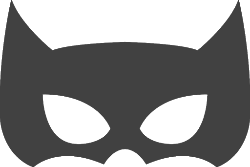 Batman Mask Grey Transparent PNG Image