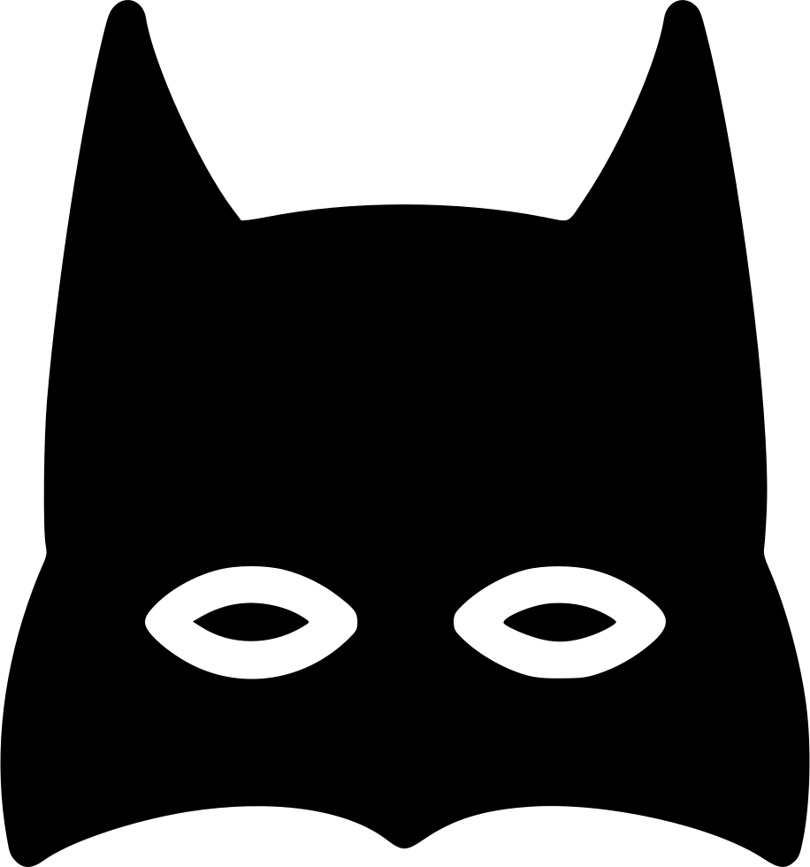 Batman Silhouette Mask Transparent PNG Image