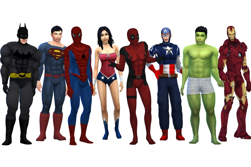 Sims Batman Superhero Fictional Character Transparent PNG Image