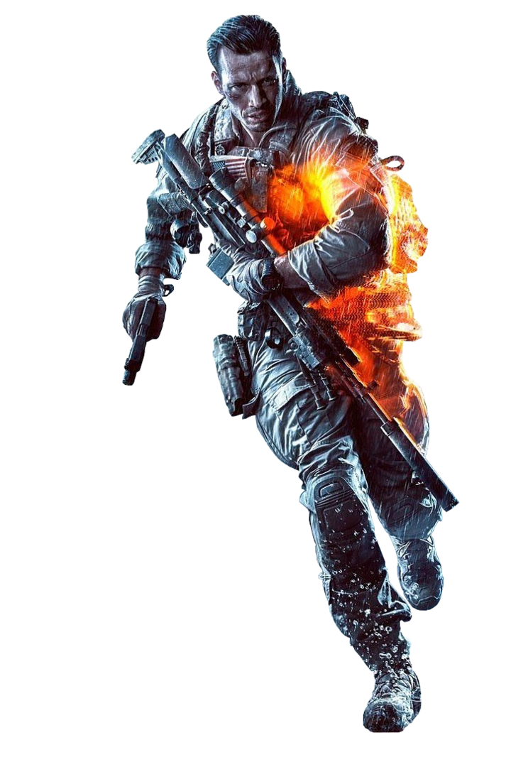 Machine Battlefield Soldier Hardline Gun Transparent PNG Image