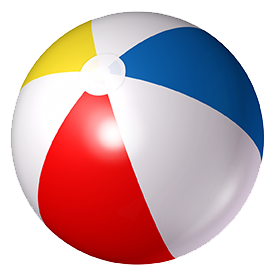 Beach Ball Transparent PNG Image