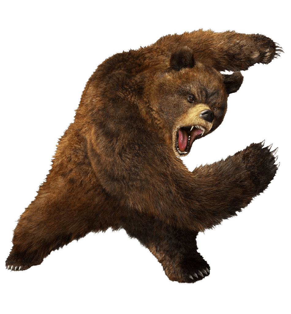 Brown Greezly Bear Transparent PNG Image