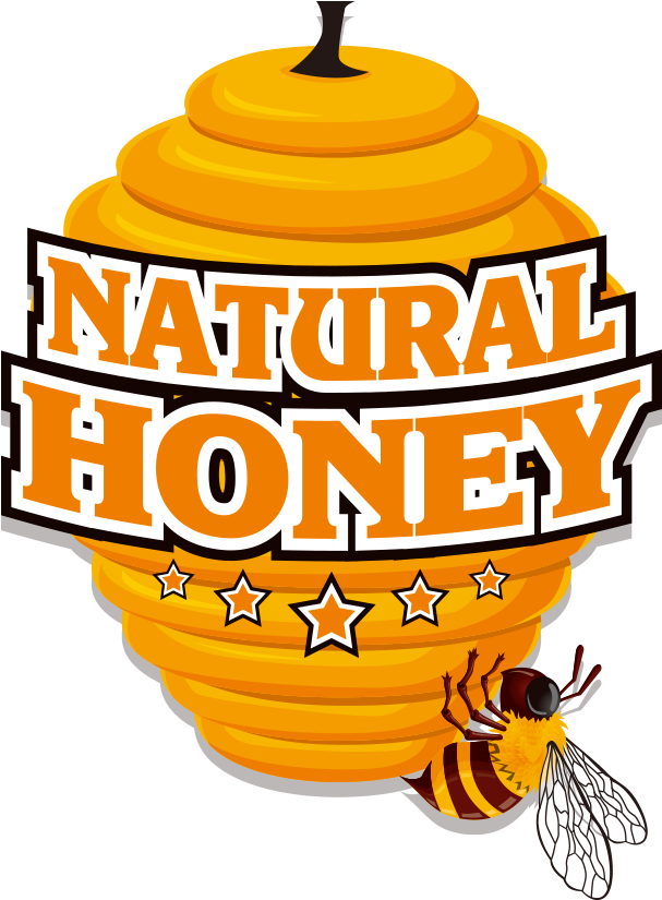 Honey Vector Yellow Bee Transparent PNG Image