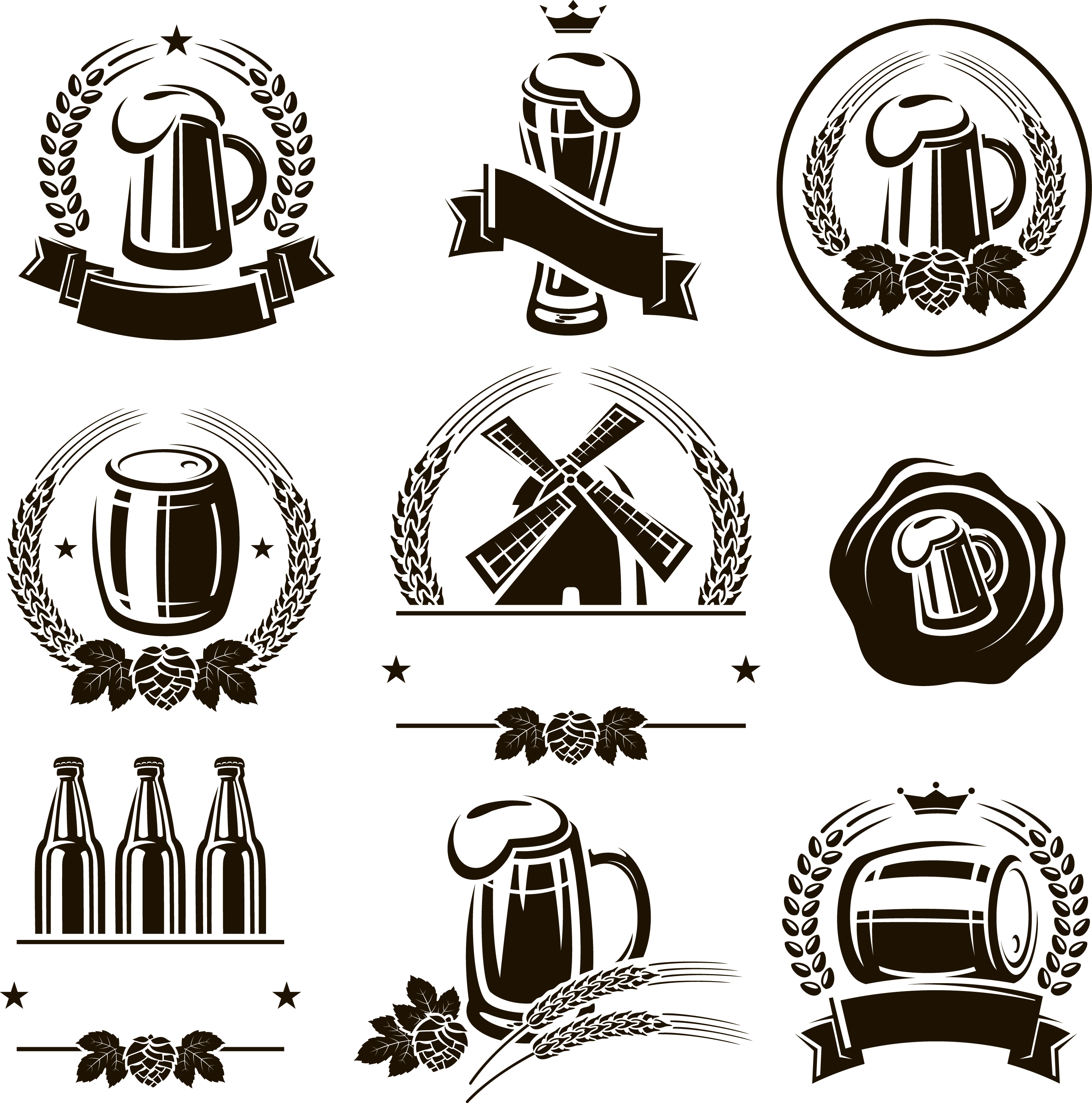 graphy Labels Illustration Euclidean Beer Vector Icon Transparent PNG Image