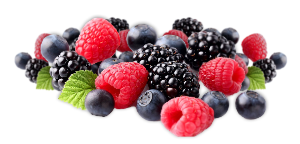 Fresh Organic Berry Mix File Transparent PNG Image