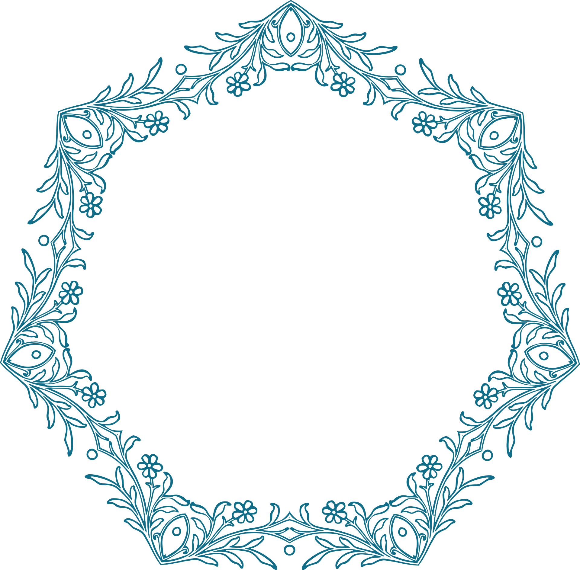 Euclidean Vector Border Flower Pixabay Transparent PNG Image