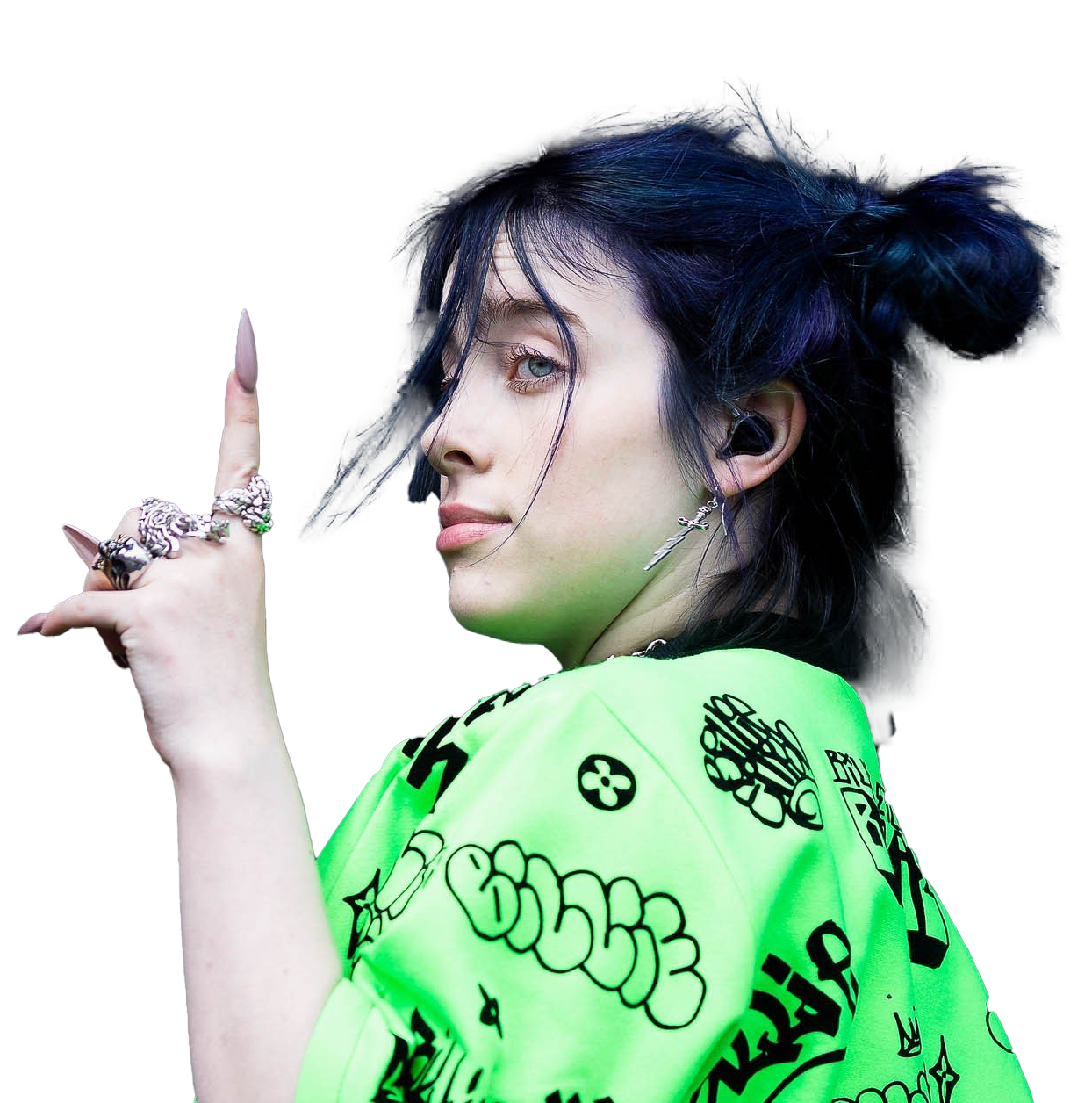 Eilish Billie File Transparent PNG Image