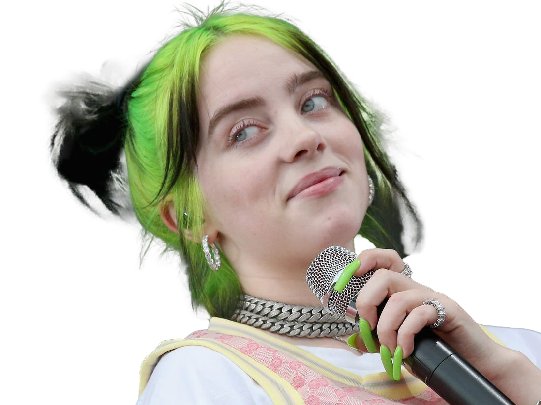 Eilish Singer Billie Transparent PNG Image