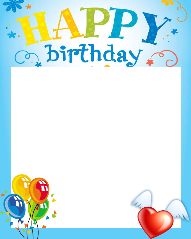 Card! Frames Birthday Cake Frame Happy Transparent PNG Image