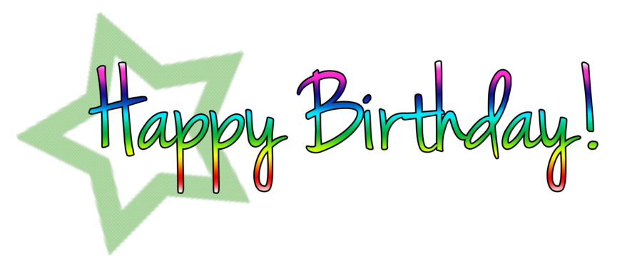Text Birthday Star Transparent PNG Image