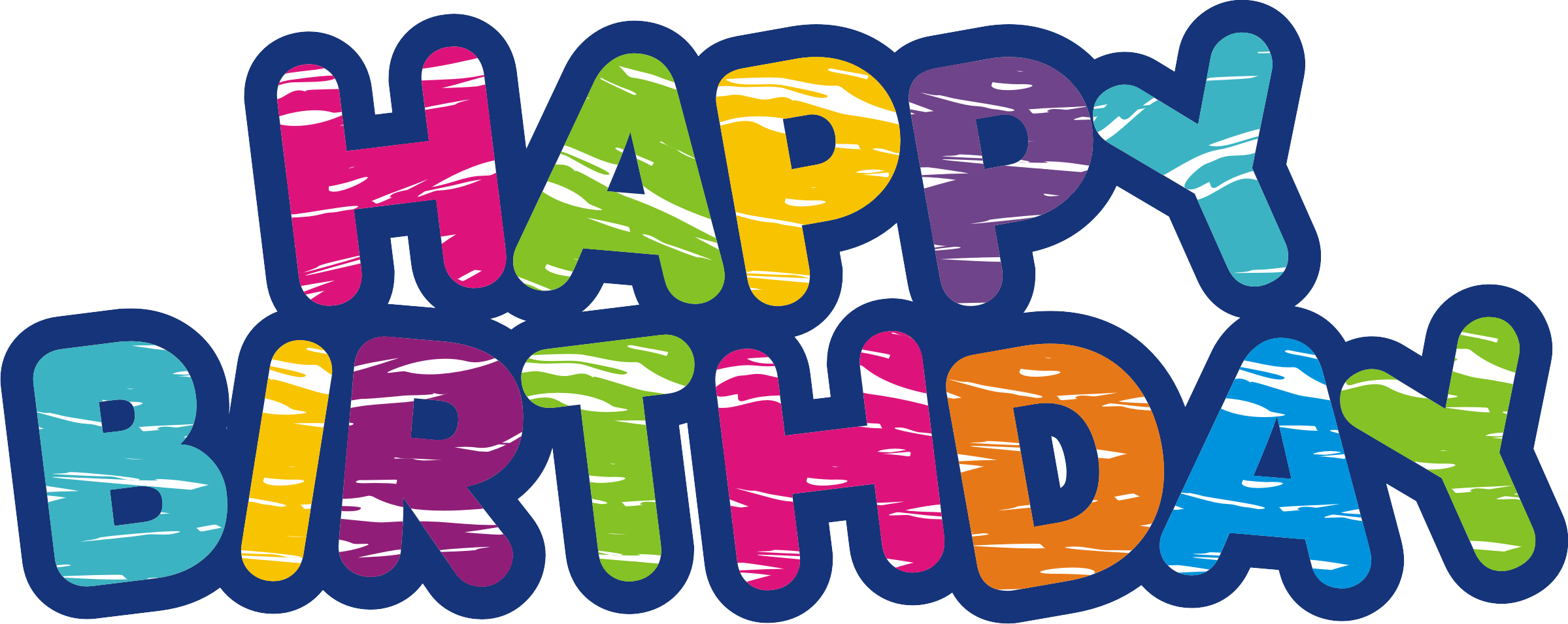 Text Birthday Drawing Transparent PNG Image
