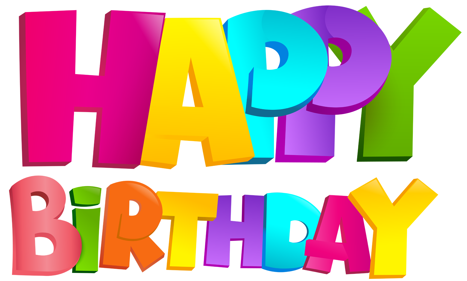Text Birthday Transparent PNG Image