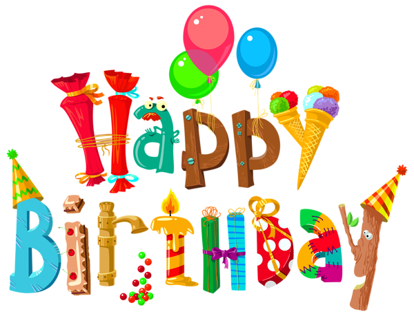 Vector Text Birthday Transparent PNG Image