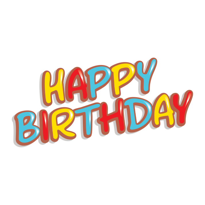 Text Birthday Transparent PNG Image