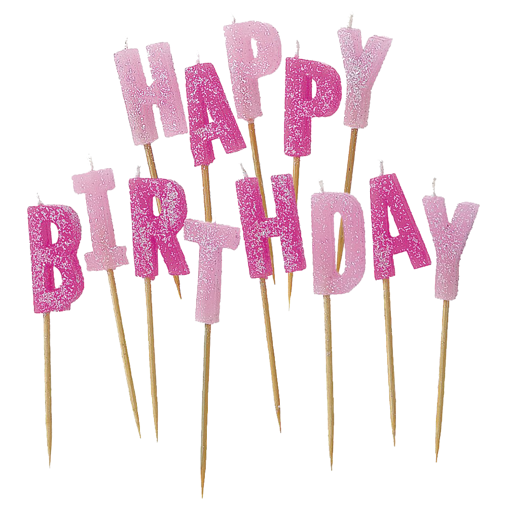 Birthday Candles Transparent PNG Image