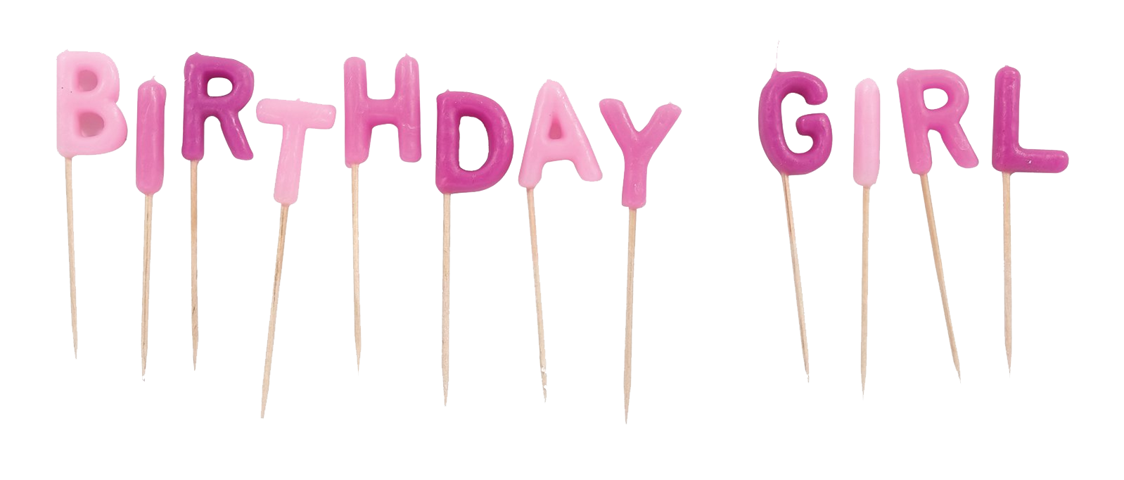 Birthday Candles Transparent PNG Image