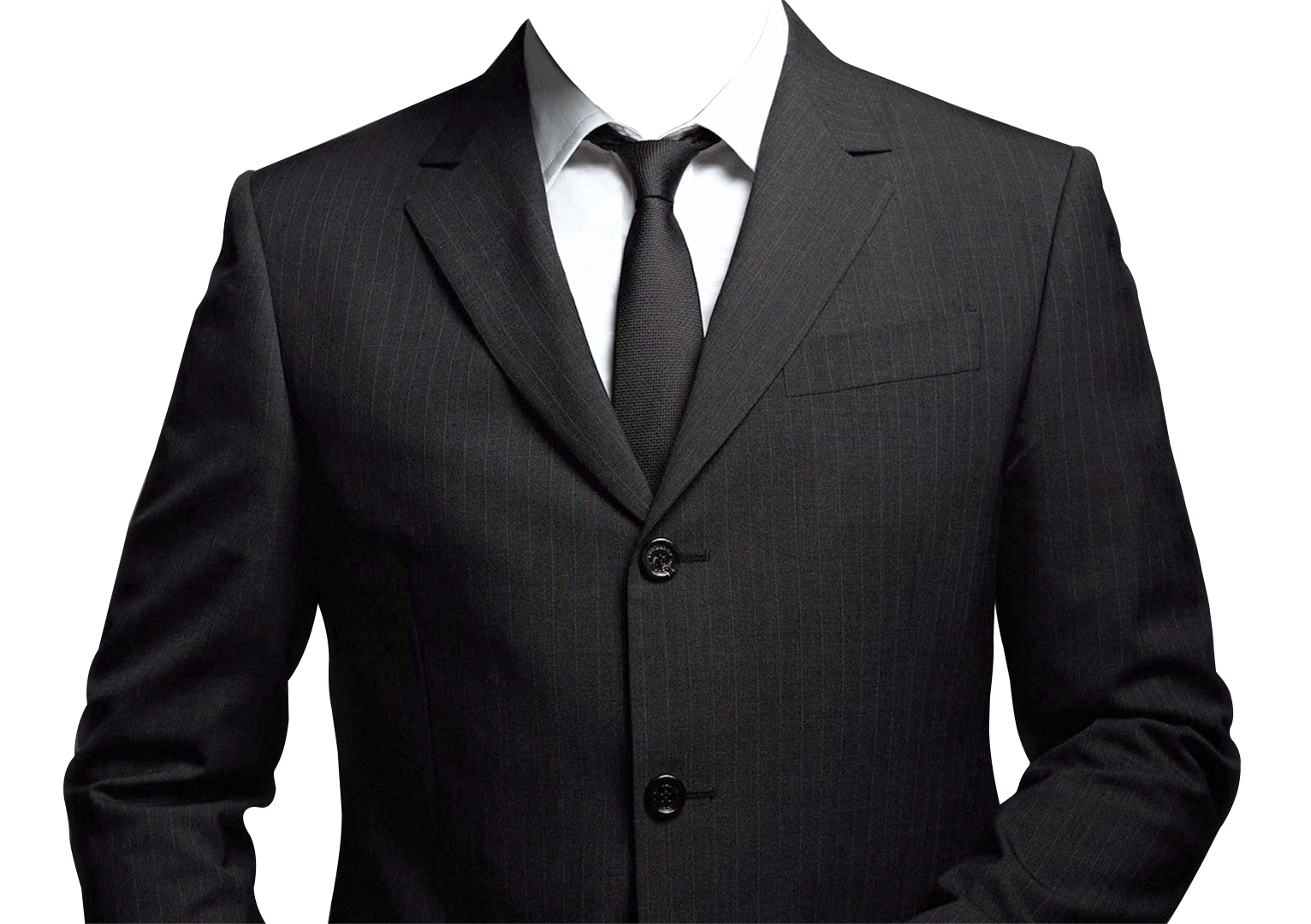 Blazer Black Suit Transparent PNG Image