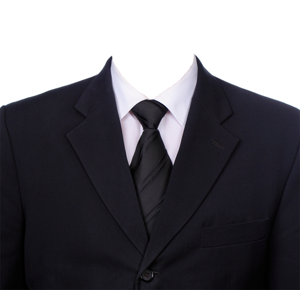 Blazer Black Tie Transparent PNG Image