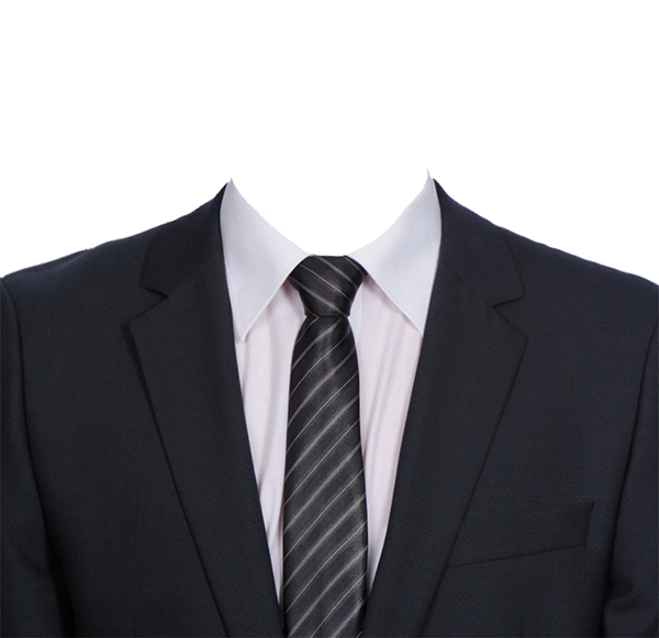 Blazer Suit Black Tie Transparent PNG Image