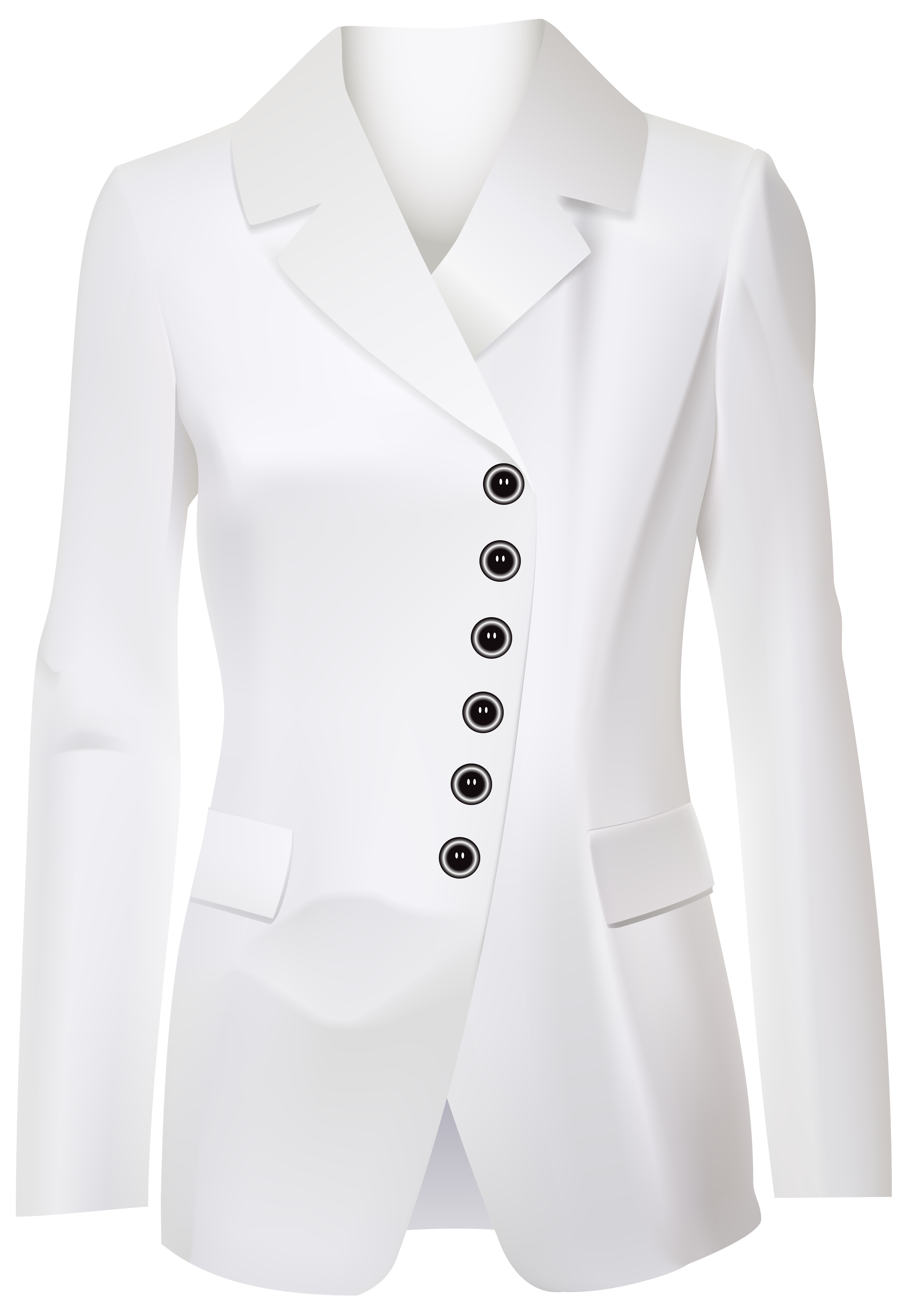 White Blazer Transparent PNG Image