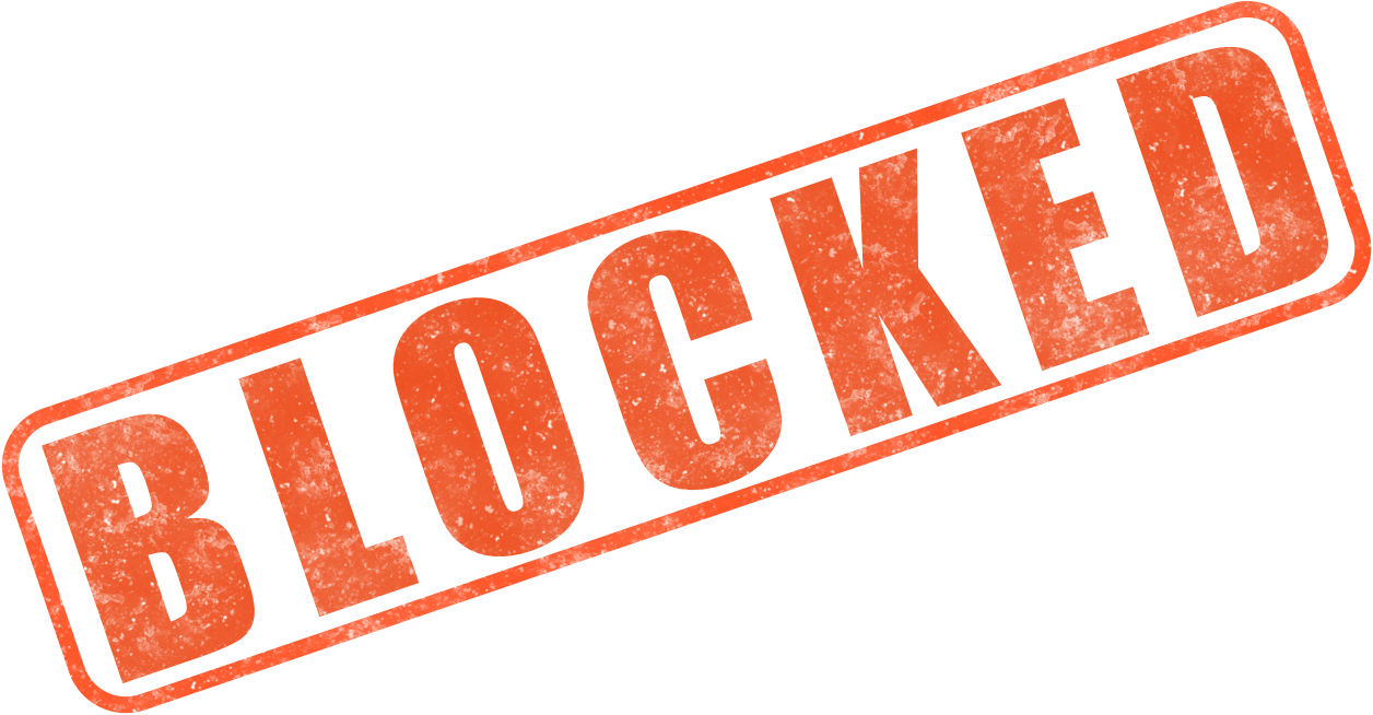 Blocked Transparent PNG Image