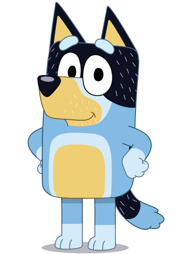 Bluey Dog File Transparent PNG Image