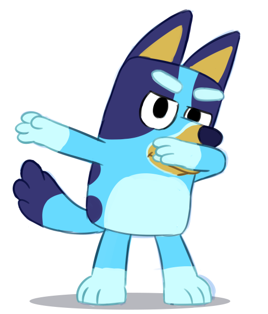 Bluey Dog Transparent PNG Image