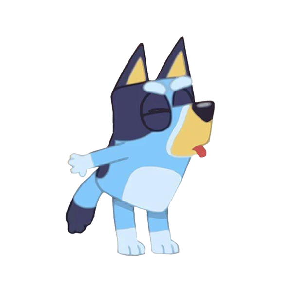Bluey Dog Transparent PNG Image