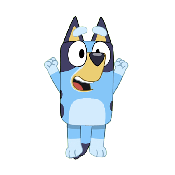 Bluey Dog Transparent PNG Image