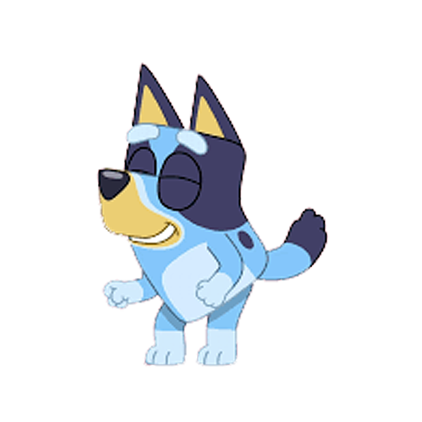 Bluey Dog Transparent PNG Image