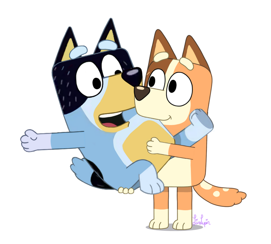 Bluey Cartoon Transparent PNG Image