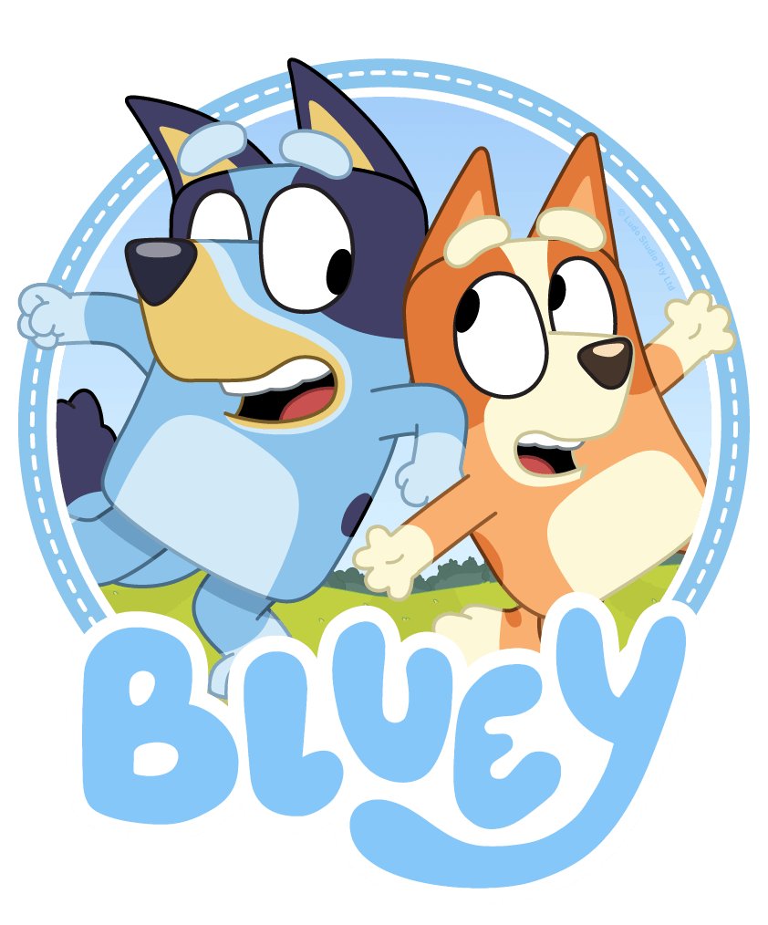 Bluey Cartoon Transparent PNG Image