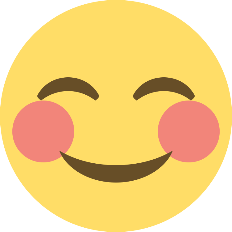 Blushing Emoji Background Transparent PNG Image
