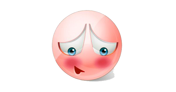 Blushing Emoji Transparent PNG Image