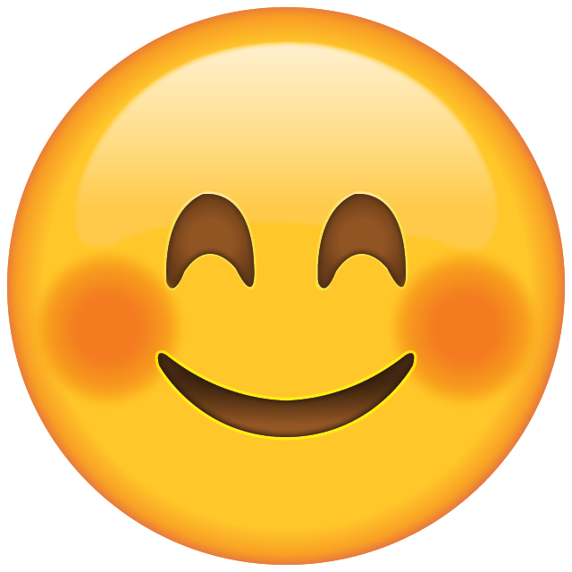 Blushing Emoji Transparent PNG Image
