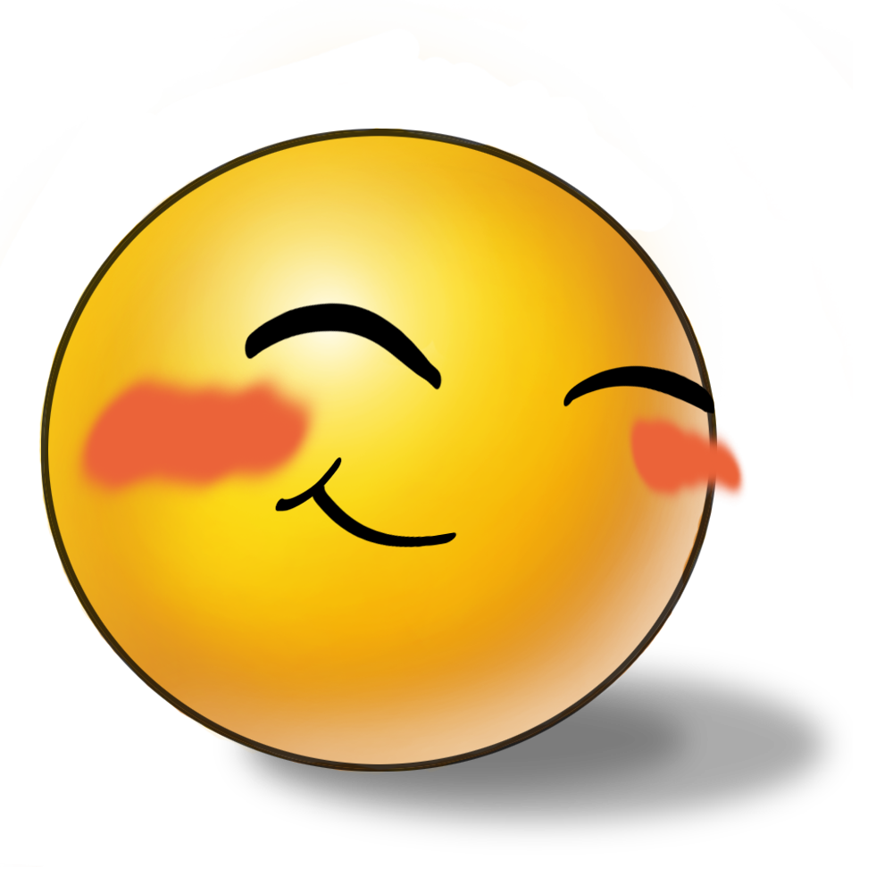 Blushing Emoji Transparent PNG Image