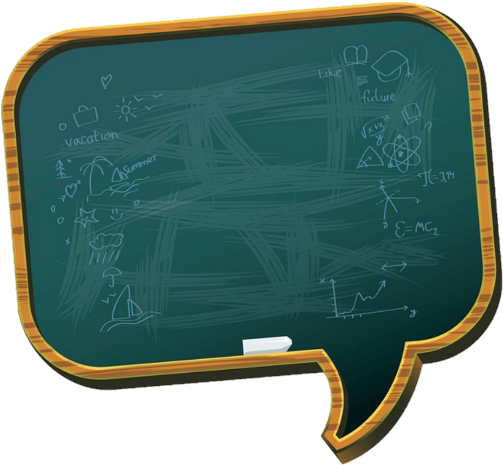 Blackboard Bubble Transparent PNG Image