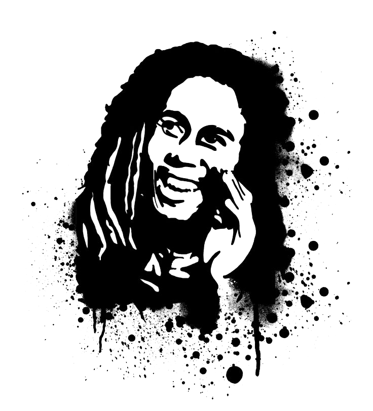 Bob Marley Transparent PNG Image