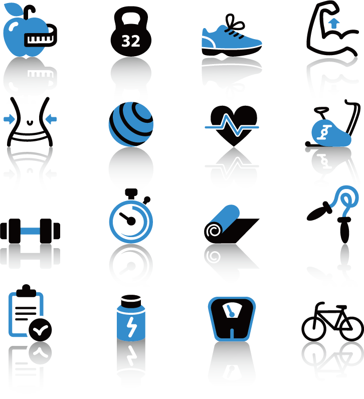 Bodybuilding And Sports Fitness Icon Transparent PNG Image
