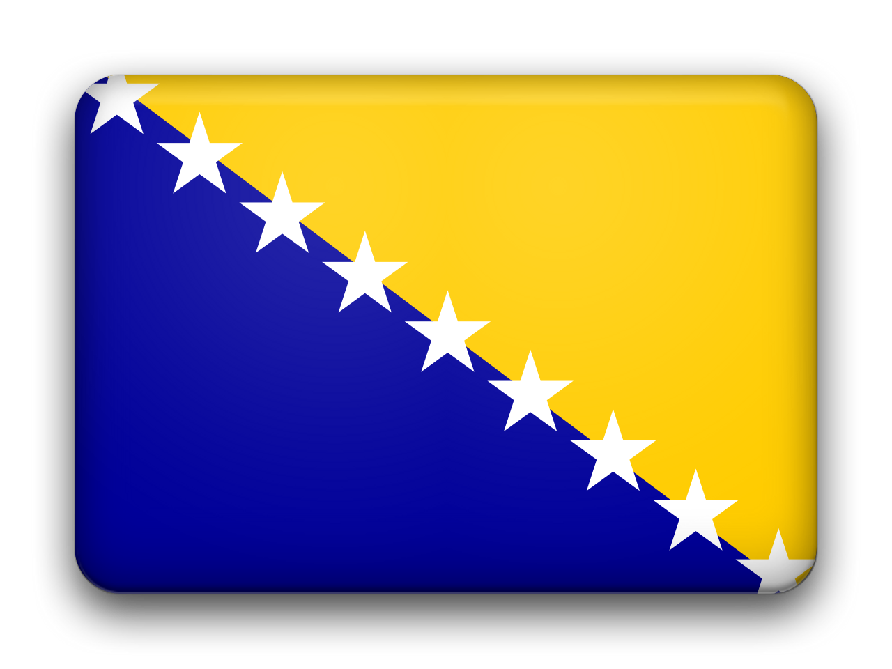 Bosnia And Herzegovina Flag Transparent PNG Image