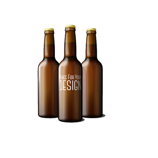 Brown Bottle Glass Transparent PNG Image