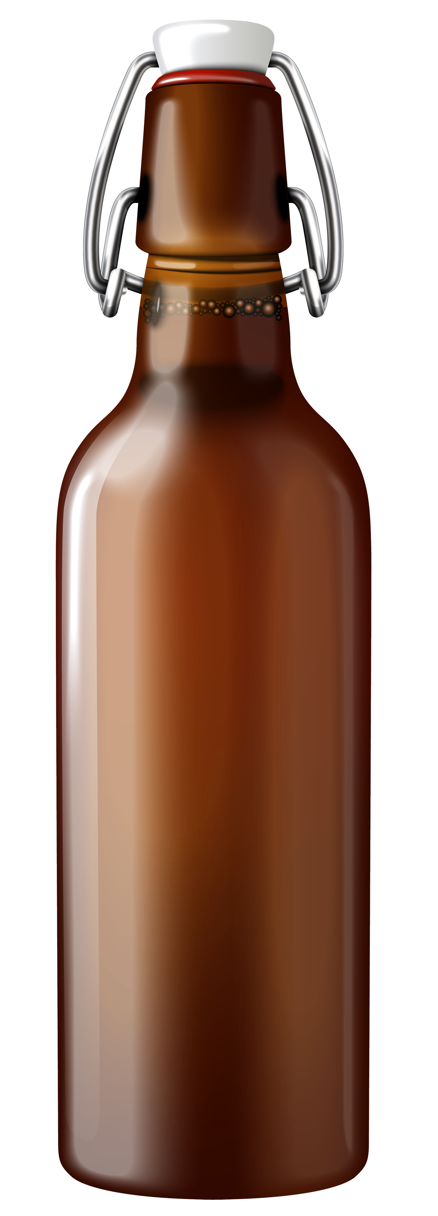 Brown Bottle Empty Glass File Transparent PNG Image